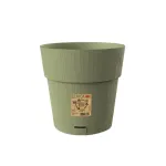 STEFANPLAST Ethica lillepott koos alusega, &Oslash;25 cm, k&otilde;rgus 25 cm, roheline