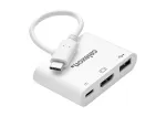 celexon USB-C mitmeport-adapter HDMI ja USB-A jaoks, M/F, valge