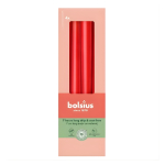 Bolsius lauak&uuml;&uuml;nlad 245/24 mm, punased, 4 tk