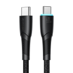 Joyroom Starry Series SA32-CC3 USB-C - USB-C kaabel, 60 W, 480 Mbps, 1 m, must
