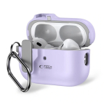 Tech-Protect Slim Hook &uuml;mbris karabiiniga Apple AirPods Pro 1 / 2 jaoks, lavendel