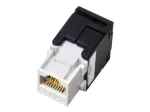 Alantec MB001 RJ45 keystone-moodul, t&ouml;&ouml;riistavaba, UTP Cat5e, must/valge