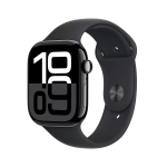 Nutikell Apple Watch Series 10 GPS 46mm Jet Must alumiiniumkorpuse ja musta spordirihmaga &ndash; S/M