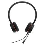 Jabra Evolve 20 SE peakomplekt, juhtmega, peapael, kontor/k&otilde;nekeskus, USB USB-C / USB Type-A, must