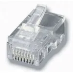 Equip 121151 RJ-45 (8P8C) modulaarpistik lamekaablile, Cat6, varjestamata, l&auml;bipaistev, 100 tk