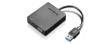 Lenovo Universal USB 3.0 to VGA/HDMI USB graafikaadapter Must