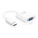 j5create JDA213 HDMI-VGA-adapter, valge, 0,1 m, 1920x1080P