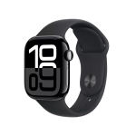 Nutikell Apple Watch Series 10 GPS 42mm Jet Black alumiiniumkorpus musta spordirihmaga - S/M
