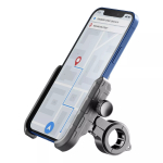 Passiivne hoidik Cellularline Rider Steel Universal mobiiltelefonile must