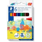 Marker Staedtler Noris Jumbo 6-pack pestavad mittetoksilised &mdash; lai ots, lastele ohutud markerid