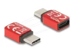 Delock 60689 USB-C andmeblokeerija, USB-C pistik USB-C pesale, 240 W, punane