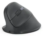 Hama 00173093 EWM-600L ergonoomiline vertikaalne hiir, vasakuk&auml;elistele, juhtmevaba 2,4 GHz + Bluetooth, mitme seadme, optiline 1600 DPI, laetav, must