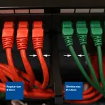 ACT Hall 0.25 m LSZH U/UTP CAT6 andmekeskuse &otilde;huke patch-kaabel t&otilde;mbekaitsega RJ45 pistikutega