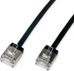 ROLINE U/FTP paigalduskaabel Cat.6A &uuml;lil&uuml;hike RJ45 must 3m - V&otilde;rk - CAT 6a (21.15.4563)