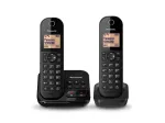 Panasonic KX-TGC422G - juhtmevaba telefon - automaatvastaja ja helistaja numbri kuvamisega - DECT - must + lisak&auml;epide (KX-TGC422GB)