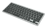 Manhattan Ultra &otilde;huke Dual-Mode juhtmevaba klaviatuur, Saksa QWERTZ paigutus, Bluetooth (v3.0) ja juhtmeta (2,4 GHz), 78 madalprofiiliga k&auml;&auml;rit&uuml;&uuml;pi klahvi, automaatne toitehaldus, leviala 10 m, USB-A mikro vastuv&otilde;tja, AAA-aku (kaasas), Windows ja Mac ...