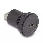 DeLOCK USB 2.0 t&uuml;&uuml;p Mini-B kuni USB 2.0 t&uuml;&uuml;p-A sisseehitatud konnektor must