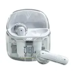 JBL Tune Flex Ghost Edition k&otilde;rvaklapid True Wireless Stereo (TWS) k&otilde;rvasisesed K&otilde;ned/muusika Bluetooth L&auml;bipaistev, valge
