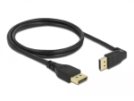 DELOCK DisplayPort kaabel 1 m, DisplayPort-ist DisplayPort-i, 5,7 mm l&auml;bim&otilde;&otilde;t, kuni 32 helikanalit