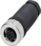 Phoenix Contact 1662968 juhtmepistik M12 must - roostevaba teras (1662968)