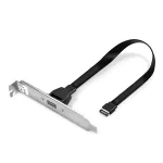 Lindy Single Port USB 3.1 Gen 2 Type C Back Plate, 0,45 m, USB A, isane, isane, 0&ndash;65 &deg;C, 0&ndash;70 &deg;C