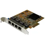 StarTech.com 4-pordiline PCIe Gigabit v&otilde;rguadapteri kaart, sisemine, juhtmega, PCI Express, Ethernet, 2000 Mbit/s