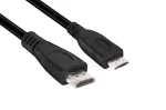 Club 3D CAC-1350 Mini HDMI - HDMI 2.0 kaabel, 4K60Hz, pistik/pistik, 1 m, must