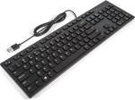 Juhtmega USB multimeediumklaviatuur Dell KB216 &mdash; 104 klahvi, p&otilde;hipaigutus, USB-&uuml;hendus