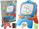 LEAN TOYS Kahepoolne Magnetiline Tahvel Siniste ja Punaste Mallidega