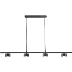 LUCA rippvalgusti LED, 4x4 W, must (P19070-4B)