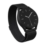 BURGA Metal Mesh Band Universal for Watch 22 mm (Black)