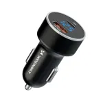 Wozinsky WDCCAC USB-C USB-A 36W autolaadija - must