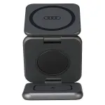 Audi Foldable 3-in-1 Wireless Charging Station Grey Big Logo AU-MWC3IN1-GT/D1-GY