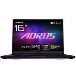 GIGABYTE AORUS MASTER 16 6YJM5DEE65SP s&uuml;learvuti, 16-tolline WQXGA OLED 240Hz, AMD Ryzen 9 9955HX3D, 32GB DDR5, 2TB SSD, GeForce RTX 5080 16GB, Windows 11 Pro, saksa klaviatuur