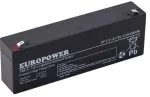 EUROPOWER EP 2.3-12 AGM aku 12V 2,3Ah 6-9 aastat projekteeritud eluiga