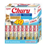 M&auml;rjad kassimaiused INABA Churu Variety box Tuunikala mereandidega &mdash; 40 x 14 g pastapakikesed, teraviljavabad, suhkruvabad