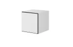 Cama suletud hoiukapp ROCO RO5 37/37/39 valge/must/valge