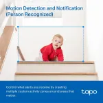 TP-Link Tapo C200C p&ouml;&ouml;ratav ja kallutatav Wi-Fi turvakaamera koduks, 2 MP 1080p Full HD, 360&deg; horisontaalselt / 114&deg; vertikaalselt, kahesuunaline heli, &ouml;&ouml;n&auml;gemine kuni 12 m, microSD kuni 512 GB, valge