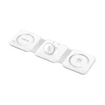LOGILINK PA0344 magnetiline juhtmevaba laadija 3-in-1 Apple'i seadmetele, valge, kokkupandav, MagSafe, 15W