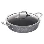 Induktsiooniga frit&uuml;&uuml;rpann 2 k&auml;epidemega BALLARINI Salina Granitium 24 cm 75002-811-0