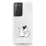 Karl Lagerfeld KLHCS21LCFNRC Galaxy S21 Ultra l&auml;bipaistev k&otilde;va kate Choupette Fun disainiga