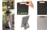 SIGEL men&uuml;&uuml;klemmplaat KB224 helehall pruun A4 PU MDF