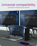 ICY BOX IB-DK2252AC Juhtmega USB 3.2 Gen 1 (3.1 Gen 1) USB-C Must