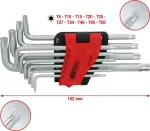 KS TOOLS 151.4880 Pikk TORX L-v&otilde;tmete komplekt, 10-osaline, kroomvanaadium, suurused T9-T50