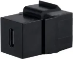 SHIVERPEAKS S/CONN maksimaalse &uuml;henduvusega USB-C 3.1 Keystone adapter, 10Gbps, emane-emanane, must (08-10040)