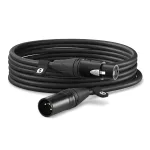 XLR-heli kaabel R&Oslash;DE XLR6M 6 m Must Emane isasele