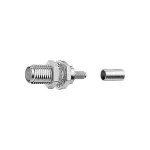 TELEG&Auml;RTNER SMA pesa pressliitmikuga l&auml;biviigukonnektor RG-316/U jaoks, 50 Ohm, kullatud kontakt, 5-pakk (J01151A0671)