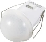 Sygonix SY-6733032 360&deg; laes&uuml;vispaigaldatav PIR-liikumisandur, 230 V relee, 2000 W, 6 m ulatus, valge