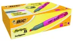 BIC Brite Liner Grip &uuml;lit&auml;pit&auml;ja, kiilotsik, roosa, 1,7&ndash;5,1 mm joone laius, 1 tk