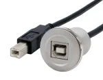 EXSYS EX-49182 USB 2.0 paneelpaigaldusadapteri kaabel, USB B emane - USB B isane, 30 cm, metallkorpus